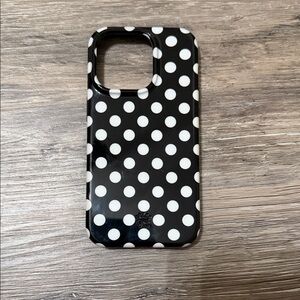 Black and White Polka Dot Phone Case - velvet caviar